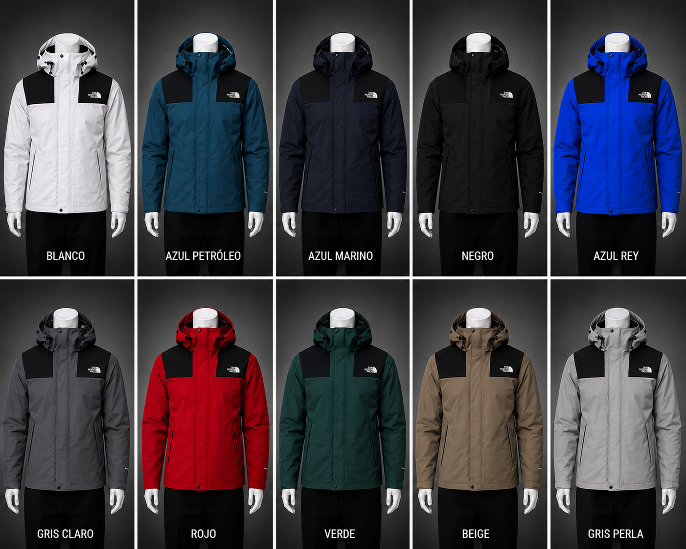Chaqueta impermeable Doble capa TNF (3 EN 1)