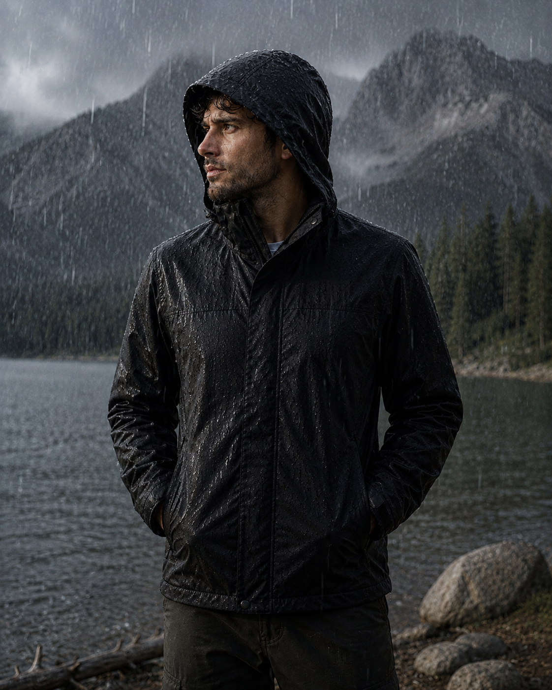 Chaqueta impermeable Doble capa