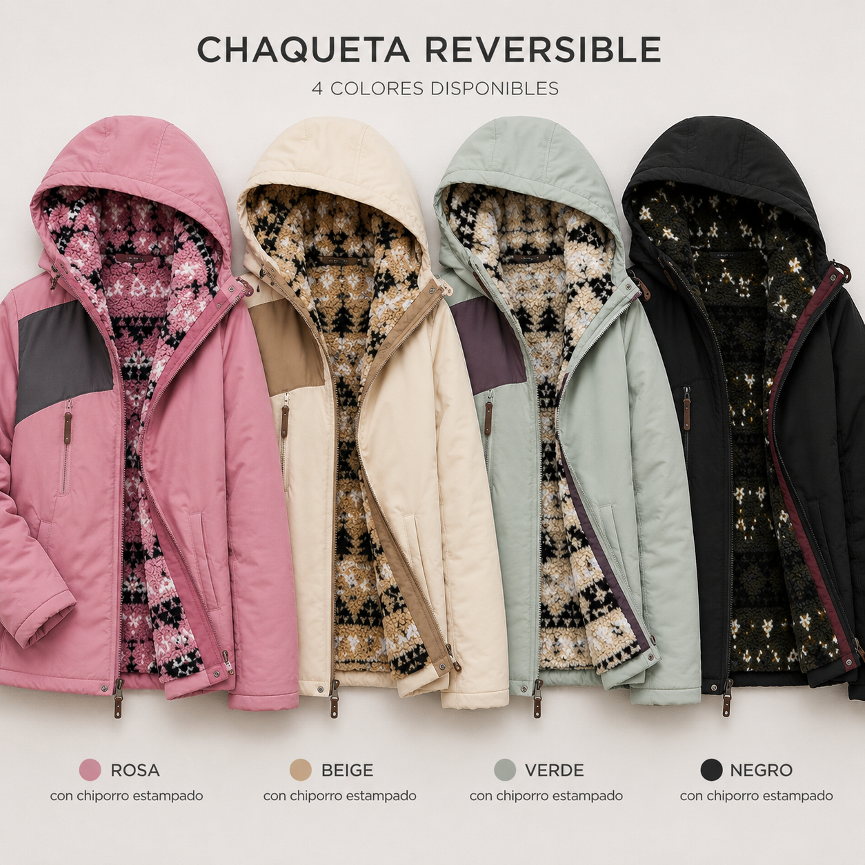Chaqueta mujer Reversible