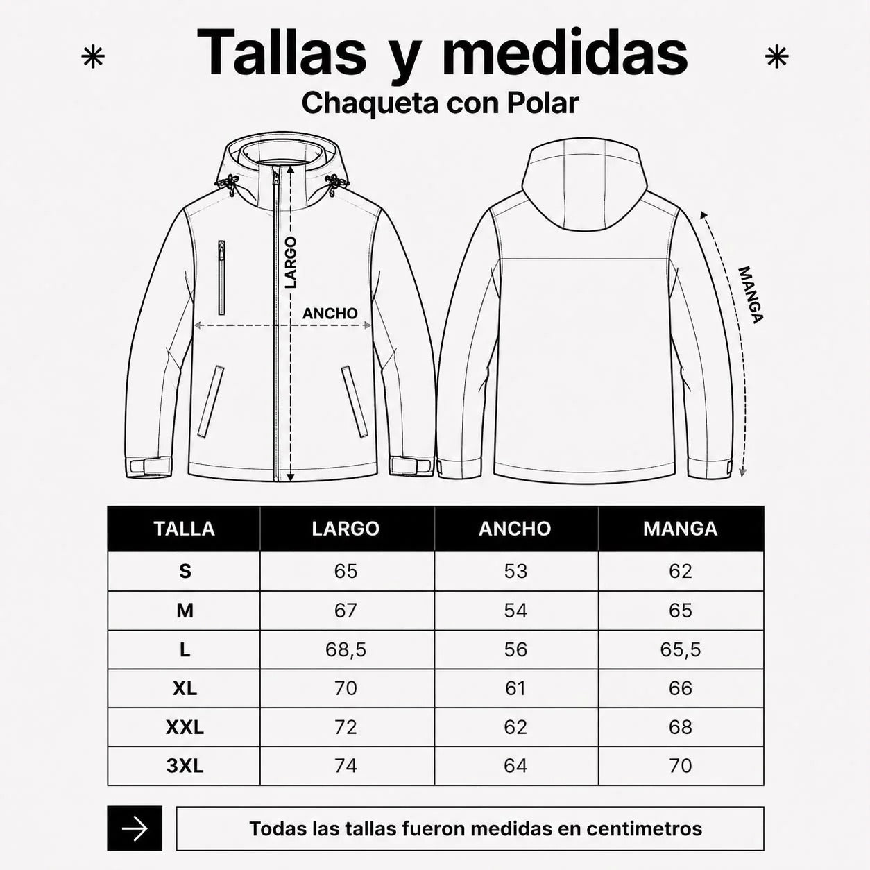 Chaqueta impermeable Doble capa TNF (3 EN 1)