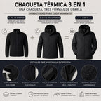 Chaqueta impermeable Doble capa TNF (3 EN 1)